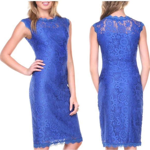 Stanzin Dresses & Skirts - Stanzin Cobalt Lace Dress